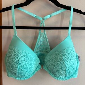 Aerie Aqua Front Closure Lace Women's Bra